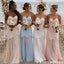 Classy Pearl Trimmed Mermaid Bridesmaid Dress Strapless Scalloped Hemline,BG957