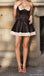 Sexy Black Sweetheart A-Line Short  Homecoming Dresses For Birthday Party,HD1175