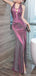 Sexy Purple V-Neck Mermaid Long Prom Dress Ideas, Evening Party Dresses, OLP1524