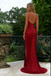 Unique Red Evening Gown Sexy Strapless Sweetheart Neck Floor-Length Dress,OLP1831