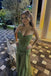 Unique Green Sweetheart Mermaid Long Prom Dress Ideas, Evening Party Dresses, OLP1496