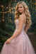Fancy Mauve Sparkly Tulle Ball Gown with Shimmering Sequin Vine Embroidery,OLP1900