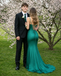 Sexy Dark Green Mermaid Prom Dress Sparkly Crystal Sweetheart Floor Length,OLP2262