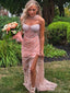 Unique Pink Sweetheart Mermaid Long Prom Dress Ideas, Evening Party Dresses, OLP1578