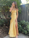 New Arrival Sleeveless Mermaid Sweetheart Yellow Prom Dress, OL015