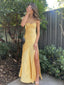 New Arrival Sleeveless Mermaid Sweetheart Yellow Prom Dress, OL015