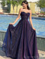 Elegant Spaghetti Straps A-line Tulle Long Prom Dresses Online, OL723