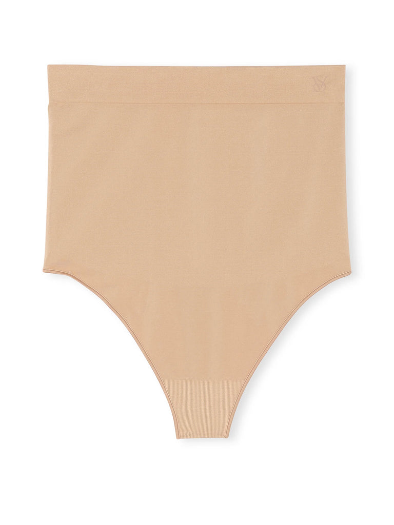 Nude High Waist Seamless Shapewear Thong Panties for Dresses