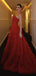 Formal Sweetheart Sleeveless A-line Tulle Ruffles Long Prom Dresses Online, OL543