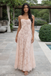 Sexy Spaghetti Strap Sleeveless Mermaid Tulle Pink Long Prom Dresses Online, OL496