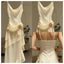 Sexy Off-White Spaghetti Strap Sleeveless Mermaid Chifffon Prom Dresses Online, OLP1133