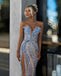 Unique Blue Sweetheart Mermaid Long Prom Dress Ideas, Evening Party Dresses, OLP1619