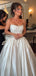 Elegant White Sweetheart Sleeveless A-Line Long Wedding Dresses With Sweep Trailing,WD0555