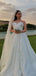 Elegant White Sweetheart Sleeveless A-Line Long Wedding Dresses With Sweep Trailing,WD0556