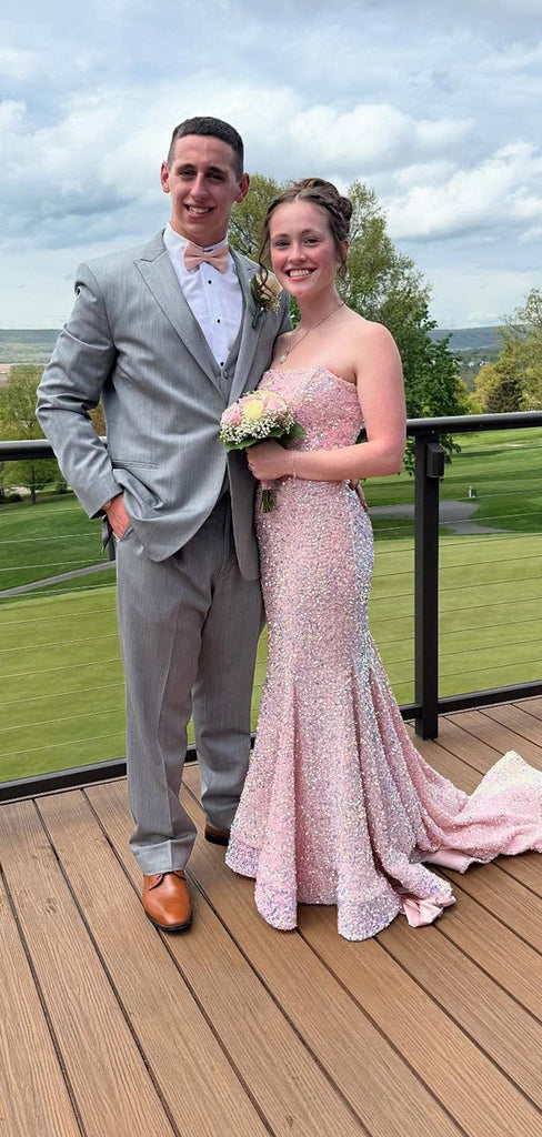 Gorgeous Pink Sweetheart Mermaid Long Prom Dress Ideas, Evening Party Dresses OLP1154