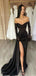 Sexy Black Sweetheart Mermaid Long Prom Dress Ideas, Evening Party Dresses, OLP1580