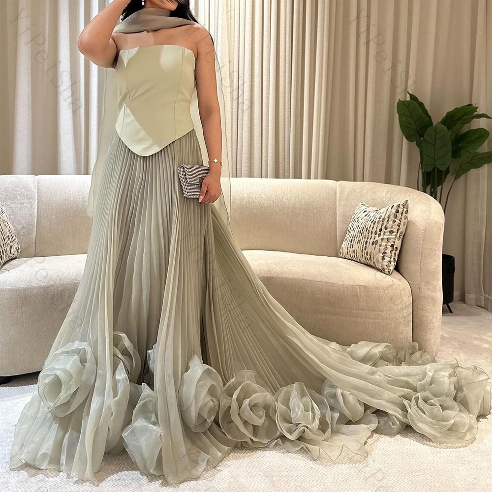 Elegant Green Sweetheart A-Line Long Prom Dress Ideas, Evening Party Dresses, OLP1594