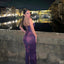 Sexy Applique Purple Spaghetti Strap Mermaid Long Prom Dress Ideas, Evening Party Dresses, OLP1381