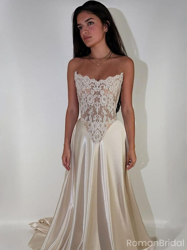 Elegant Sweetheart Lace Mermaid Long Prom Dress Ideas, Evening Party Dresses, OLP1676