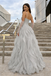 Unique Grey Ruffle Skirt Prom Dress Beaded Corset Bodice Long Formal Gown,OLP2053