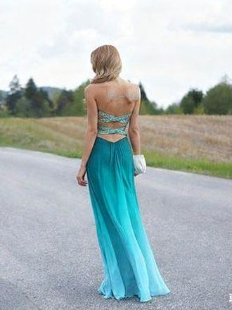 Unique Teal Sweetheart A-Line Long Prom Dress Ideas, Evening Party Dresses, OLP1342