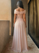 Elegant Off-shoulder Sleeveless Mermaid Chiffon Long Evening Prom Dresses Online, OLP654