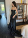 Soft Sweetheart Sleeveless Mermaid Satin Evening Prom Dresses Online, OLP987