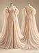 Glam Sequined Mermaid Prom Dress Detachable Ruffle Sleeves,OLP2507