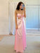 Simple Sweetheart Sleeveless Mermaid Satin Long Evening Prom Dresses Online, OLP775