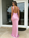 Gorgeous Pink Sheath Long Party Dress Prom Dresses,Evening Dress Online,OLP1731