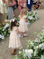 Cute High Neck Half Sleeve A-line Flower Girl Dresses, FGS0028