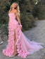 Cute Sweetheart Sleeveless Mermaid Crepe Long Prom Dresses Online, OLP604