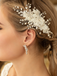 Ladies Elegant Alloy/Imitation Pearls/Voile Combs & Barrettes With Venetian Pearl