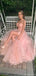 Sparkly Pink Sweetheart A-Line Long Prom Dress Ideas, Evening Party Dresses, OLP1479