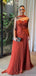 Elegant Applique Orange Sweetheart A-Line Long Prom Dress Ideas, Evening Party Dresses, OLP1505