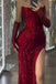 Sparkly Red Sweetheart Mermaid Long Prom Dress Ideas, Evening Party Dresses, OLP1650