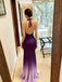 Unique Purple V-Neck Mermaid Long Prom Dress Ideas, Evening Party Dresses, OLP1487