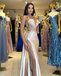 Sexy Spaghetti Strap Sleeveless Lace Mermaid Long Prom Dress Ideas, Evening Party Dresses ,OLP1194