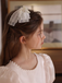 Elegant Lace & Pearl Bow Hair Clip for Flower Girls – Wedding & Party Hair Accessory