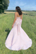 Unique Pink Mermaid Prom Dress Sparkly Sequin Bodice Sweetheart Formal Gown,OLP2185