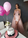 Sparkly Pink Sweetheart A-Line Long Prom Dress Ideas, Evening Party Dresses, OLP1479