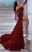 Sparkly Red Sweetheart Mermaid Long Prom Dress Ideas, Evening Party Dresses, OLP1650