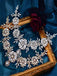 Sparkly Heavy Industry Creative 3D Rhinestone Flower Headband Wedding Dress Accessories