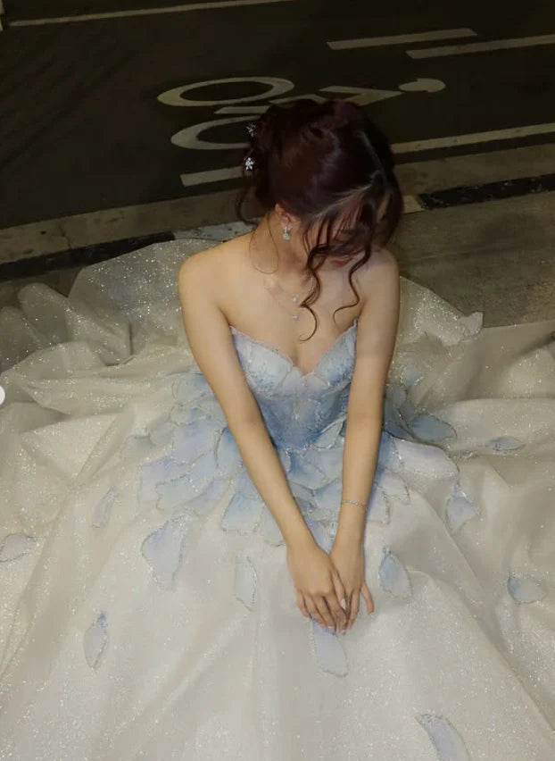 Unique Sweetheart A-Line Long Prom Dress Ideas, Evening Party Dresses, OLP1558