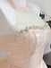 Beautiful Pink Ruffled Tiered Prom Gown Beaded Straps,OLP2097
