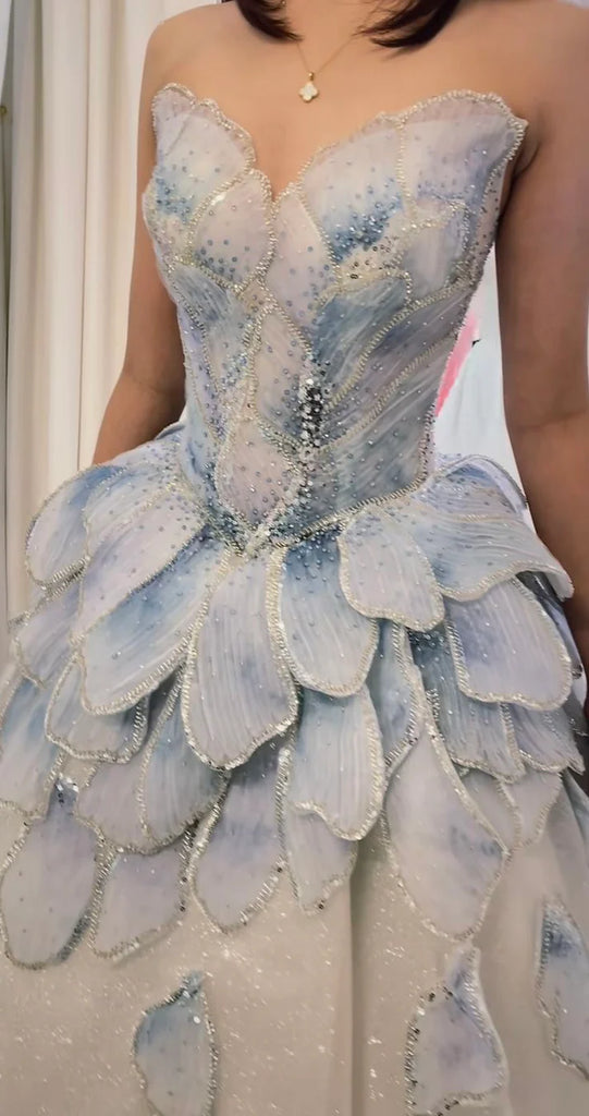 Unique Sweetheart A-Line Long Prom Dress Ideas, Evening Party Dresses, OLP1558