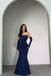 Sexy Navy Sweetheart Mermaid Long Prom Dress Ideas, Evening Party Dresses, OLP1498