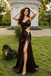Classy Brown Satin Cowl Neck Prom Dress Sexy Side Slit Unique Backless Gown,OLP2276