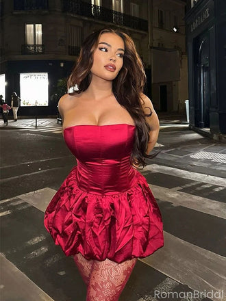Sexy Red Sweetheart A-Line Short Homecoming Dresses For Birthday Party,HD1165