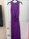 Sexy Halter Strap Sleeveless Mermaid Satin Long Prom Dresses For Party Online, OL420